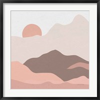 Mountainous II Pink Fine Art Print