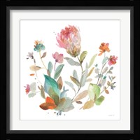 Circle Full of Flowers II Framed Print