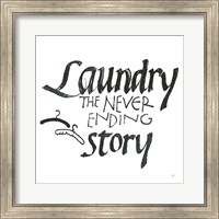 Laundry Room II White Fine Art Print