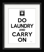 Laundry On I BW Framed Print