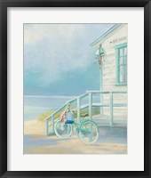 Morning Ride to the Beach Crop Framed Print