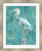 Coastal Egret II Dark Fine Art Print