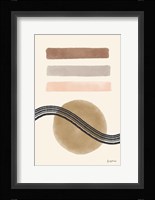 Geo Abstract IV Neutral Pink Framed Print