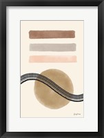 Geo Abstract IV Neutral Pink Framed Print