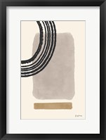 Geo Abstract III Neutral Pink Framed Print