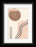 Geo Abstract II Neutral Pink Framed Print