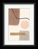 Geo Abstract I Neutral Pink Framed Print