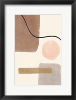 Geo Abstract I Neutral Pink Framed Print
