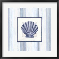 Sanibel Shell I Navy Fine Art Print