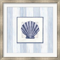 Sanibel Shell I Navy Fine Art Print