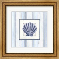 Sanibel Shell I Navy Fine Art Print