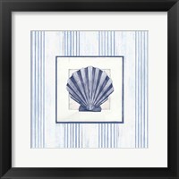 Sanibel Shell I Navy Fine Art Print