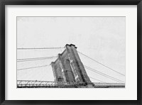 Brooklyn Bridge From Below Framed Print