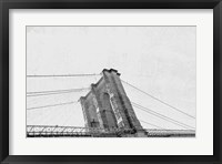 Brooklyn Bridge From Below Framed Print