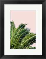 Tropical Leaves On Blush I Fine Art Print