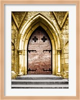 Golden Cathedral Door II Fine Art Print