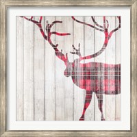 Red Rhizome Deer Fine Art Print