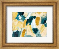 Gold and Teal Afterglow Fine Art Print