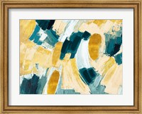 Gold and Teal Afterglow Fine Art Print