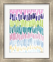 Colorful Waterfall Stripes Fine Art Print