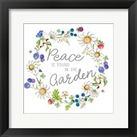 Peace Is Found In The Garden Fine Art Print