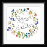 Peace Is Found In The Garden Fine Art Print