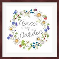 Peace Is Found In The Garden Fine Art Print