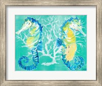 Seahorses on Coral Fine Art Print