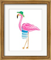 Beach Flamingo I Fine Art Print