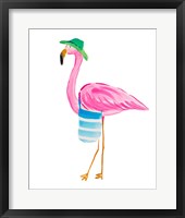 Beach Flamingo I Fine Art Print