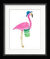 Beach Flamingo II Framed Print