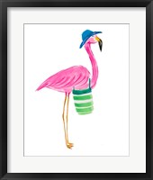 Beach Flamingo II Framed Print
