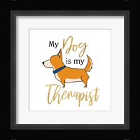 Puppy Positive V Framed Print