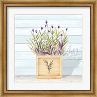 Lavender and Wood Square II Fine Art Print