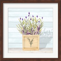 Lavender and Wood Square II Fine Art Print