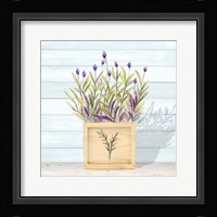 Lavender and Wood Square II Framed Print