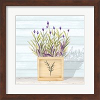 Lavender and Wood Square II Fine Art Print