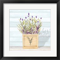 Lavender and Wood Square II Framed Print