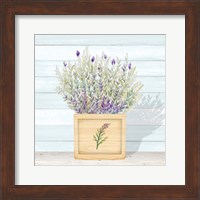 Lavender and Wood Square III Fine Art Print
