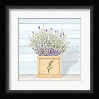 Lavender and Wood Square III Framed Print