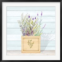 Lavender and Wood Square IV Fine Art Print