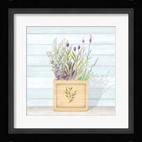 Lavender and Wood Square IV Framed Print