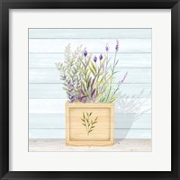 Lavender and Wood Square IV Fine Art Print