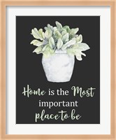 Home Is The Most Important Place Fine Art Print