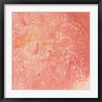 Modern Peach Flow I Framed Print
