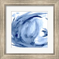 Blue Swirl Square II Fine Art Print