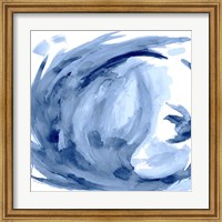 Blue Swirl Square II Fine Art Print