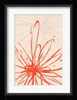 Mandarin Burst I Framed Print