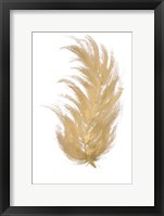 Gold Feather I Framed Print