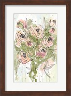 Blush and Green Floral Fine Art Print